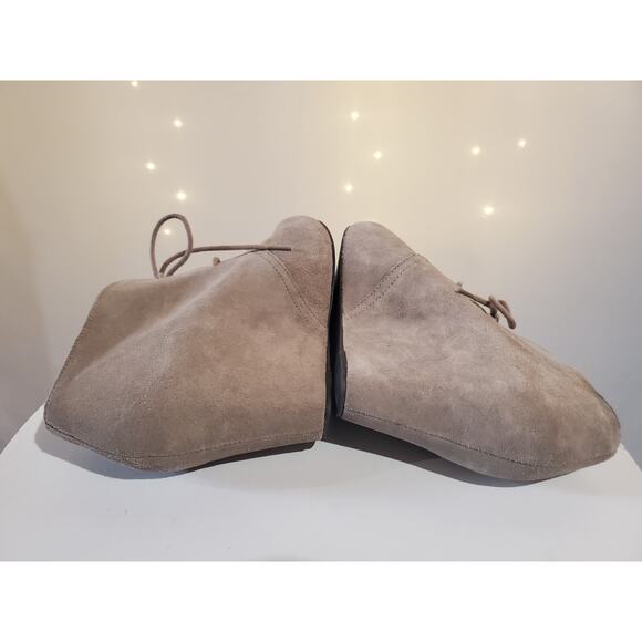 Steve Madden Women's 8M Galaxey Tan Suede Leather Wedge Lace-Up Booties - Picture 5 of 8